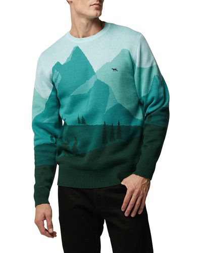Rodd & Gunn Horsely Cotton Crewneck Sweater - Green