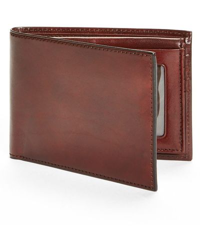 Bosca Id Passcase Wallet - Brown