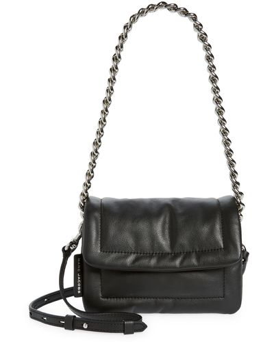 Marc Jacobs Small Pillow Leather Crossbody Bag - Black