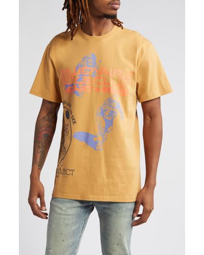 BBCICECREAM Human Oversize Cotton Graphic T-shirt - Orange