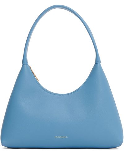 Mansur Gavriel Mini Candy Leather Hobo Bag - Blue