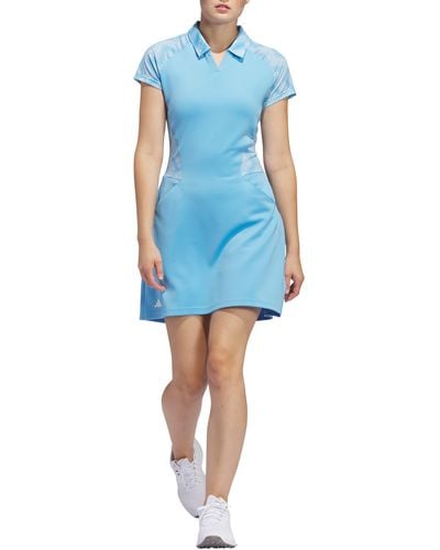 adidas Originals Ultimate365 Short Sleeve Golf Dress & Shorts - Blue