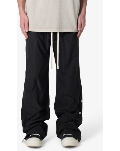 MNML Oversize Side Snap Nylon Pants - Black