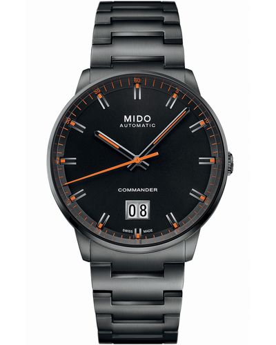 MIDO Commander Big Date Automatic Bracelet Watch - Black