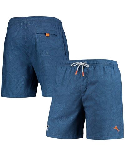 Tommy Bahama Dallas Cowboys Naples Layered Leaves Swim Trunks At Nordstrom - Blue
