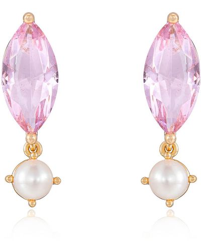 Ettika Sweet Cultured Pearl Earrings At Nordstrom - Pink