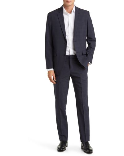 Nordstrom Trim Fit Wool Blend Suit - Blue