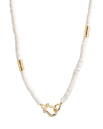 Brook and York Capri Beaded Shell Necklace - White