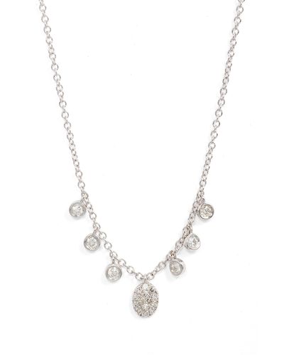 Meira T Diamond Charm & Pendant Necklace - White