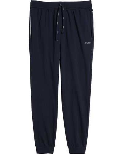BOSS Mix Match Pajama sweatpants - Blue