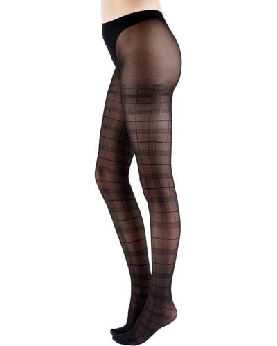 Pretty Polly Heart Sheer Tights in Brown