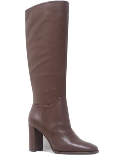 Kenneth Cole Lowell Tall Block Heel Boots - Brown