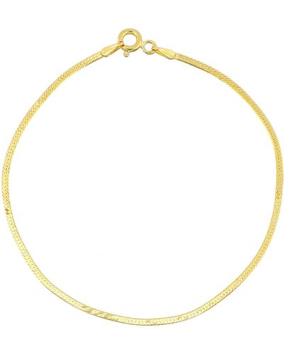 Bony Levy Herringbone Chain Bracelet - Metallic