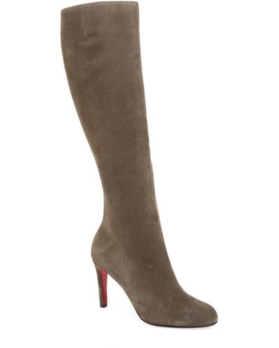 Christian Louboutin Pumppie Knee High Boot - Brown