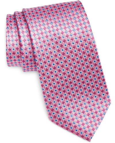 Nordstrom Neat Silk Tie - Pink