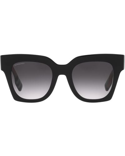 Burberry Kitty 51mm Gradient Square Sunglasses - Black