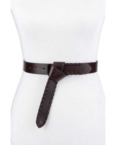 Sam Edelman Faux Tie Belt - White