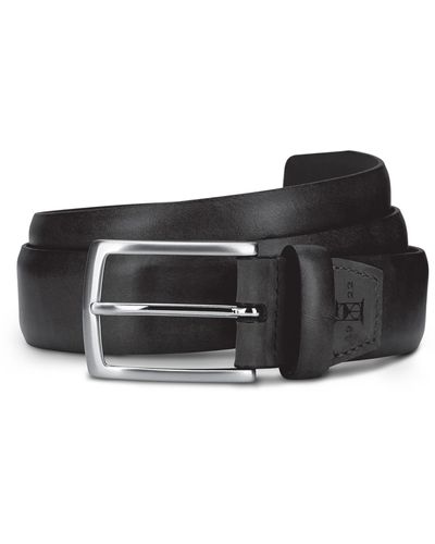 Allen Edmonds Glass Avenue Leather Belt - Black