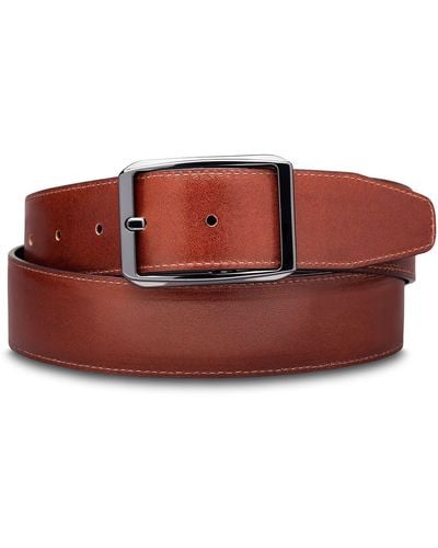 Bosca Del Greco Reversible Leather Belt - Red