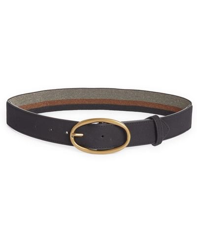 Treasure & Bond Oval Buckle Leather Belt
