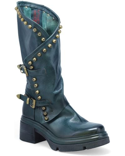 A.s.98 Easton Studded Boot - Blue