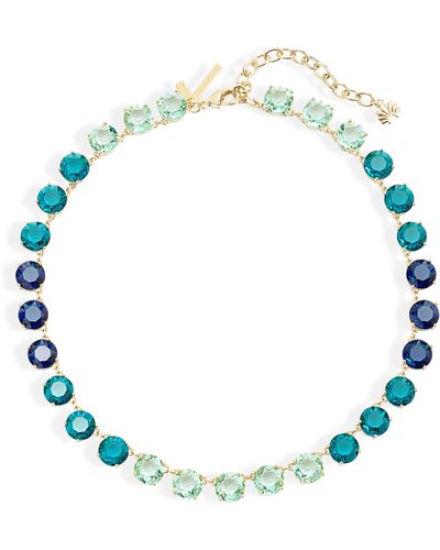 Lele Sadoughi Candy Crystal Necklace - Blue