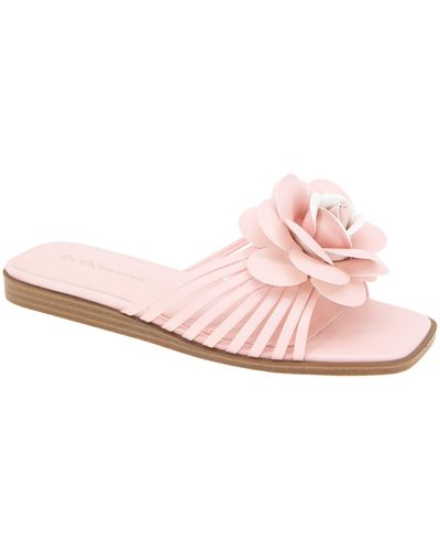 BCBGMAXAZRIA Masha Flower Appliqué Sandal - Pink