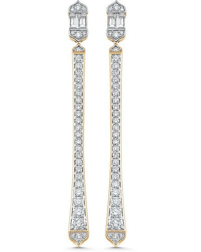 Sara Weinstock Unity Diamond Drop Earrings - White