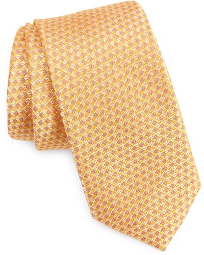 Nordstrom Haidan Mini Pattern Silk Tie - Yellow