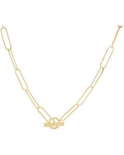 Gorjana Harper Chain Link Necklace - Metallic