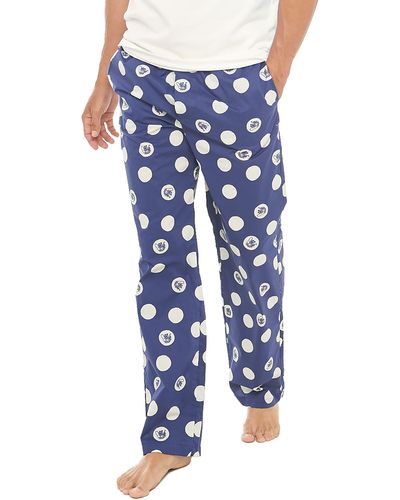 The Lazy Poet Drew Tiger Dots Pajama Pants At Nordstrom - Blue