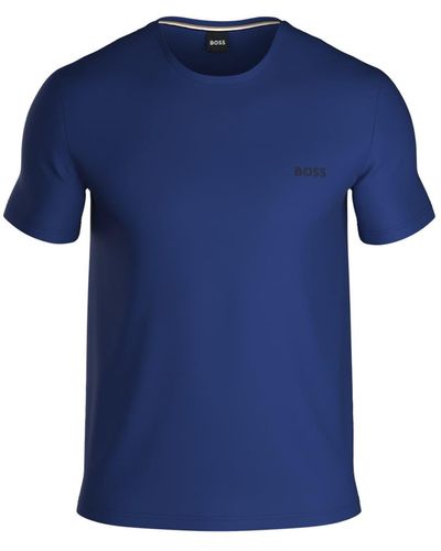 BOSS Stretch Cotton Lounge T-shirt - Blue