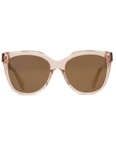 Mohala Eyewear Pikake Low Bridge Medium Width 55mm Polarized Cat Eye Sunglasses - Brown