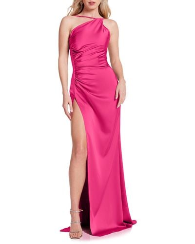 Katie May Zahra One-shoulder Gown - Pink