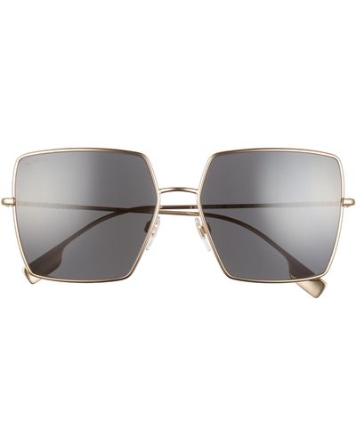 Burberry 58mm Square Sunglasses - Gray
