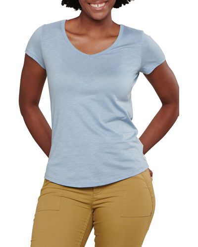 Toad & Co. Marley Ii Organic Cotton Blend T-shirt - Blue