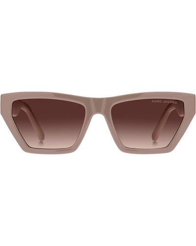Marc Jacobs 55mm Gradient Cat Eye Sunglasses - Brown