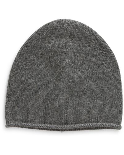 Vince Boiled Cashmere Chunky Knit Beanie - Gray