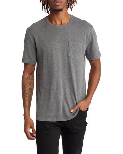 Rails Skipper Slub Cotton Pocket T-shirt - Gray