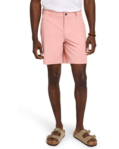 Faherty All Day Belt Loop 7-inch Shorts - Pink