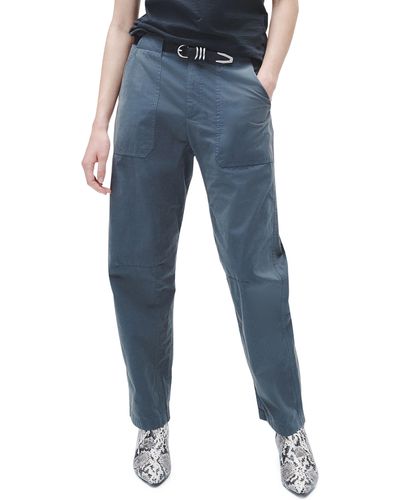 Rag & Bone Leyton Cotton Workwear Pants - Blue