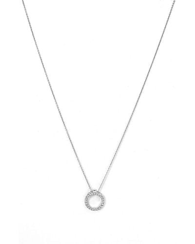 Roberto Coin 'tiny Treasures' Small Diamond Circle Pendant Necklace - Blue