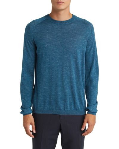 Jack Victor Bailey Merino Wool Blend Sweatshirt - Blue