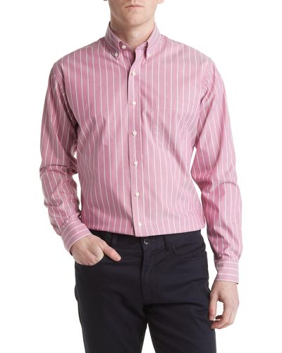 ALTON LANE Howard Supima® Cotton Blend Oxford Button-down Shirt - Pink