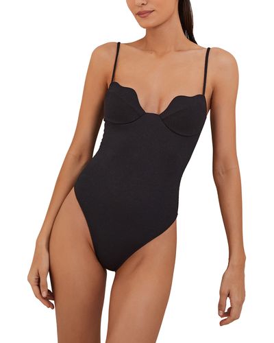 ViX Firenze Lou Underwire One-piece Swimsuit - Black