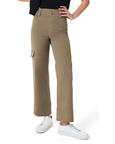 Spanx Spanx Stretch Cotton Blend Twill Ankle Cargo Pants - Natural