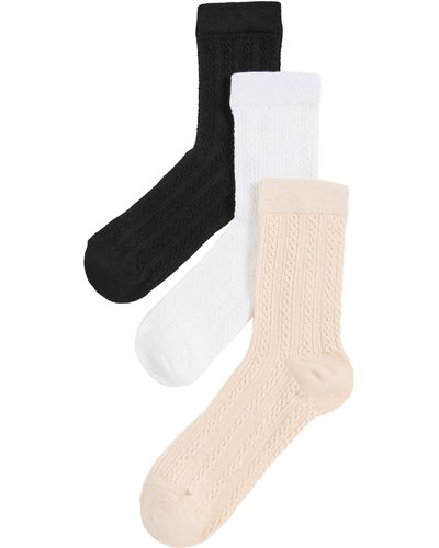Stems Textured 3-pack Crew Socks - Multicolor
