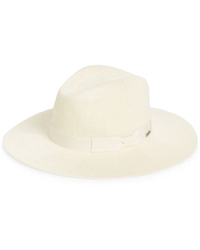 Brixton Lyons Packable Fedora - White