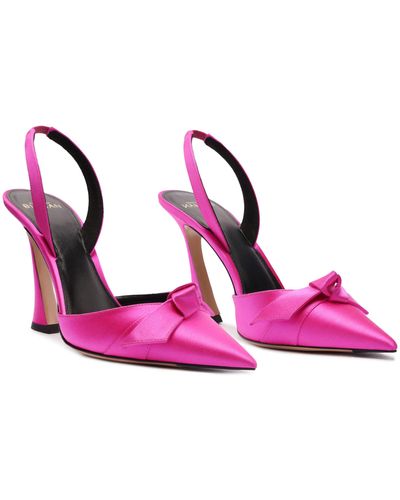 Alexandre Birman Clarita Bell Pointed Toe Slingback Pump - Pink