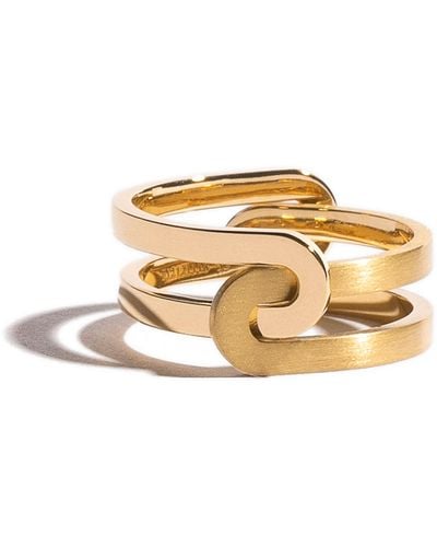 JEM Paris Étreintes Simple Dual Finish Ring - Metallic